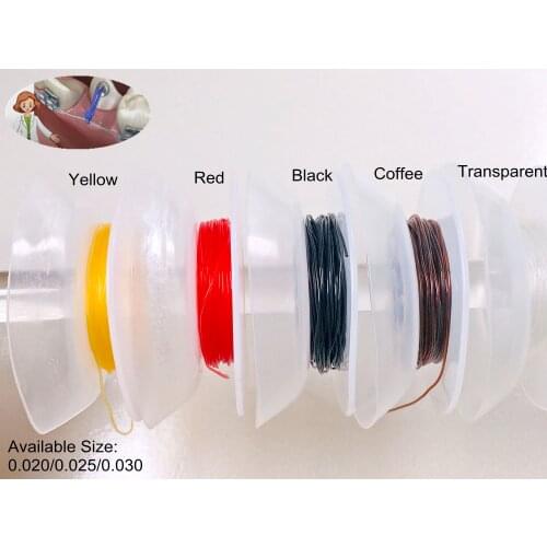 2Rolls Dental Orthodontic Powerful Solid Elastic Thread 15FT/Roll