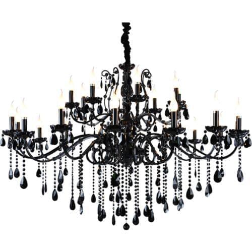 Transitional Black Chandelier Modern Chandelier Bedroom Metal Hanging Lamps Living Room Light Black Iron Chandelier Kitchen Lamp