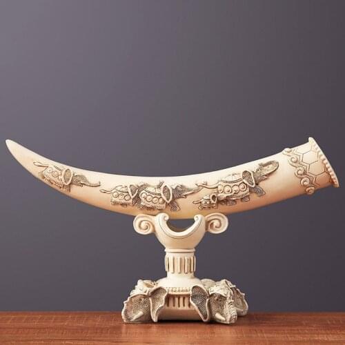 SIMPLE MODERN RESIN IVORY STATUE DECORATION HOME LIVINGROOM TABLE FIGURINES CRAFTS FENGSHUI OFFICE DESKTOP FURNISHING ORNAMENTS