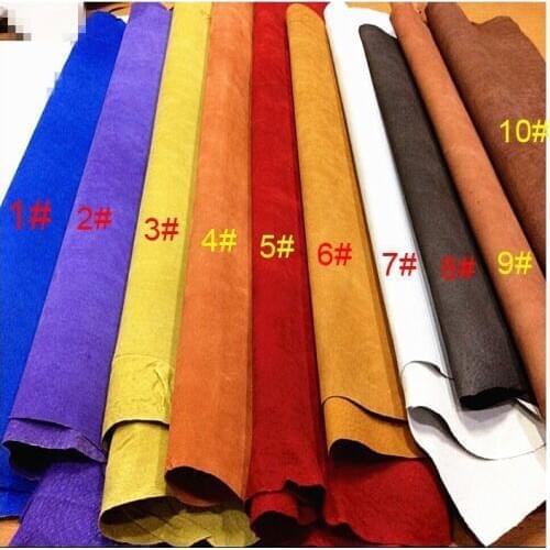 Multi color Genuine pig split lining shoes suede Hide Skin leather material sale by whole piece