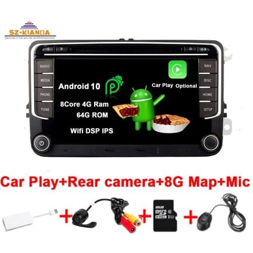 RCD330 RNS 510 Android 10 AutoRadio dvd GPS For VW Golf 5 6 Jetta MK5 MK6 Tiguan CC Polo Passat Wifi 3G Steering wheel Control