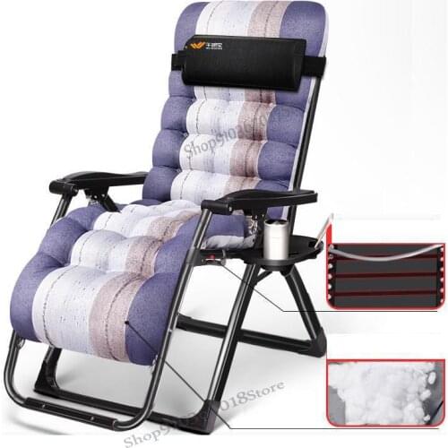 Recliner folding lunch break chair siesta portable couch home multifunctional comfortable lazy office
