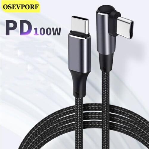 PD 4.0 Super Fast Charging Cable USB C To Type C Data Cord For Huawei P40 P30 Oneplus 7 8 9 USBC Wire Cables For Samsung S20 S10