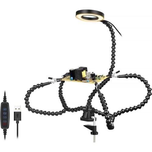 Helping Hands Soldering Third Hand Tools Soldering Station 4 Arms for Electronics Repair Assembly Painting