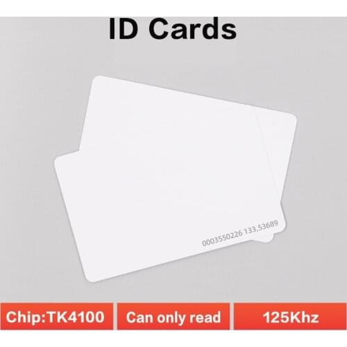 125Khz ID Cards with TK4100 chip ID Tags RFID PVC IC/ID/CPU Card Electronic Smart Card High Quality 20PCS Electronic Label
