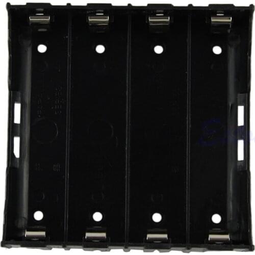 18650 Li-ion Battery Storage Black Plastic Clip Holder Case Box 8 Pin Contact B85B