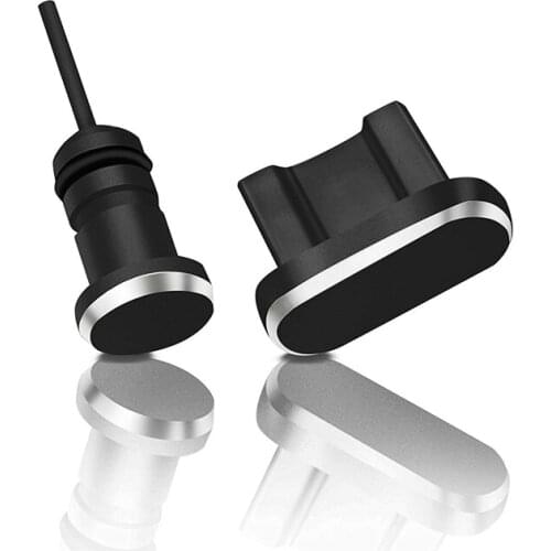 2PCS Micro Usb Phone Charging Port + 3.5mm Earphone Jack Micro Usb Anti Dust Plug For Xiaomi For Huawei free shipping