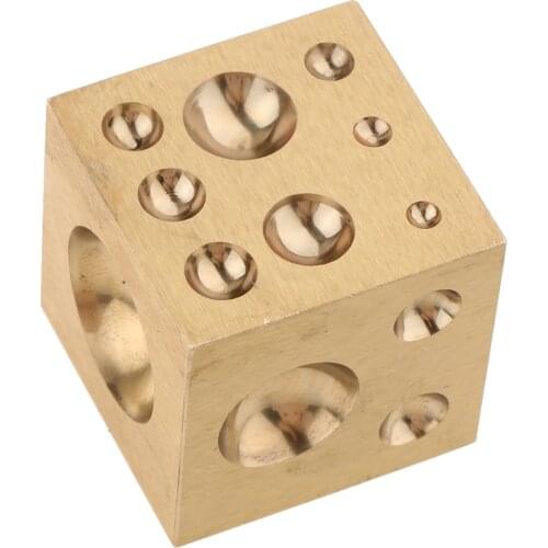 38mm Dapping Coin Dome Ring Jewelry Bell Making Tools Block Doming Cavity for Hobbyists Jewelers