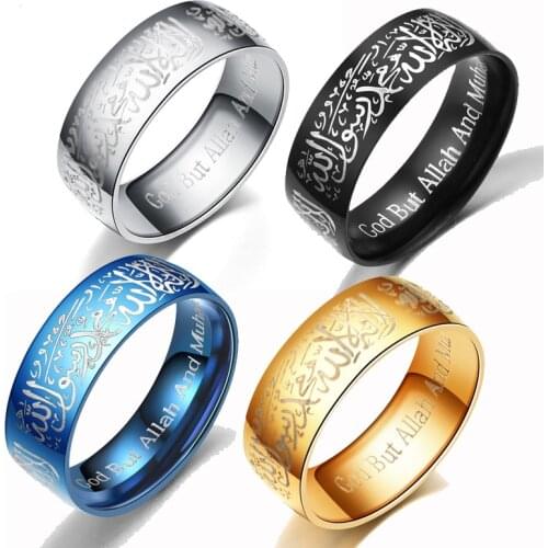 8mm Width Stainless Steel Ring For Women Men Fashion Glamour Jewelry Black Gold Color Anti-allergy Titanium Steel Finger Rings