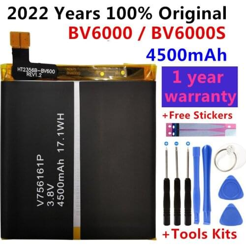 100% Original 4500mAh V756161P Battery For Blackview BV6000 BV6000S Batterie Bateria Smart Mobile Phone li-ion Battery