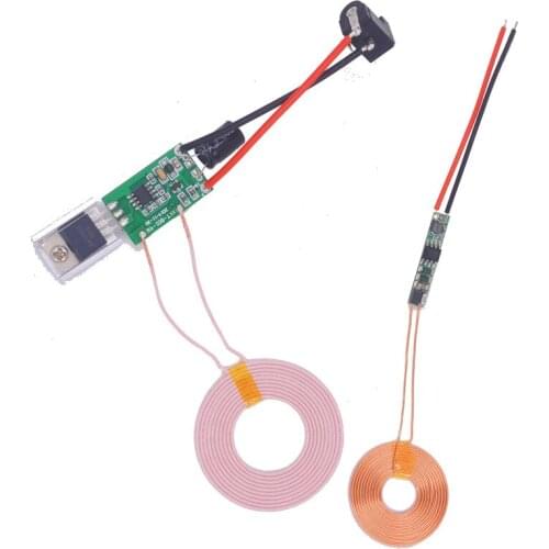 Taidacent 5V 2A Wireless Charging Module 24V DC Wireless Charger Board Coil Magnet Wireless Power Bank Supply Transmit Receiver