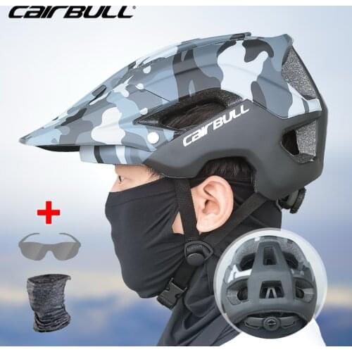 Cairbull Bicycle Helmet Mountain Bike Helmets Removable Sun Visor for Man Women Integrally-Molded Cycling Outdoor Safety Helmet