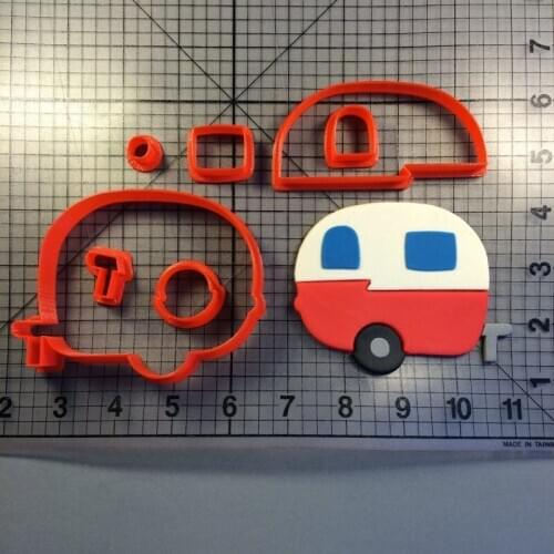 Camper Bug Car Shape Fondant Decorated Cupcake Top Cookie Cutter Custom Made 3D Printed Cake Mould