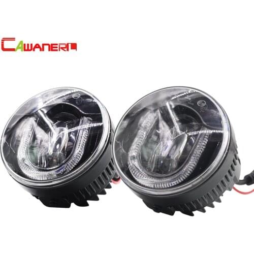 Cawanerl 2 X Car LED Light Source Fog Bulb DRL Daytime Running Lamp Styling For Nissan Note NV200
