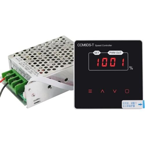 CCM6DS-T New arrival Wholesale High Power 12V-80V DC 30A LED Digital Display PWM HHO RC DC Motor Speed Controller