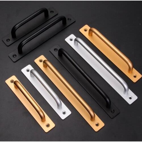 Black Aluminum alloy handle thickened window and cabinet door handle drawer long handle the balcony move handle