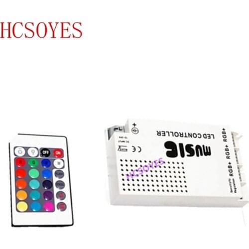 DC 12-24V 24Keys RGB Music Sound Sensitive Controller for 3528 5050 3014 LED Strip Light