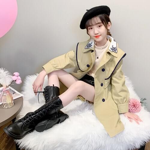 Childrens Jacket Spring and Autumn 2020 Trendy Fashion Girls Navy Style Autumn Comfortable Jacket