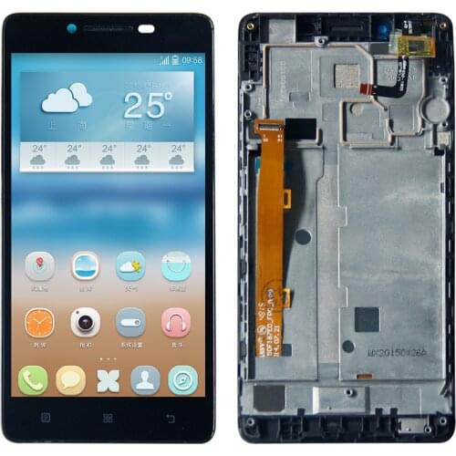 For Lenovo A6000 Lcd Display Touch Screen Assembly with Frame Lenovo A6000 LCD K3 K30-T
