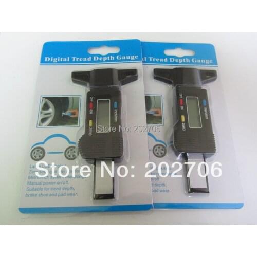 Factory outlet! Digital tire thread depth gauge Tyre depth gauge digital tire gauge 12pcs/lot