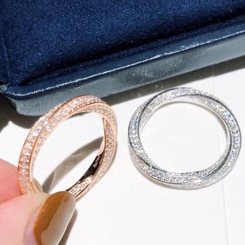 Hot Pure 925 Sterling Silver Jewelry Women Party Punk Rings Silver Rock Hip-hop Lozenge Rings Engagement Geometric Rings