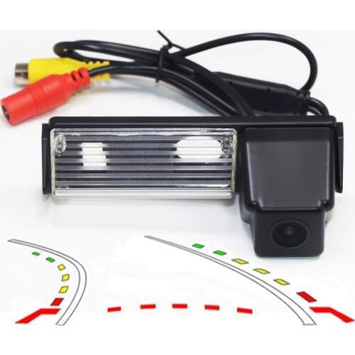 Dynamic Trajectory Tracks Car Rear View parking Camera For Mitsubishi Montero Pajero Sport Grandis Challenger Nativa CCD HD