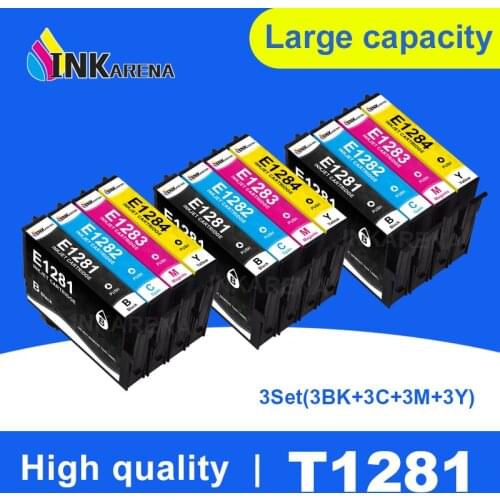 3 Set For Epson T1281 Compatible ink cartridge For EPSON Stylus S22 SX125 SX130 SX230 SX235W SX420W SX425W SX430W SX435W Printer