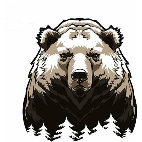 Hot Lifelike Bear Car Sticker Waterproof Sunscreen Bumper Boot Decals PVC 13Cm X 11.9Cm