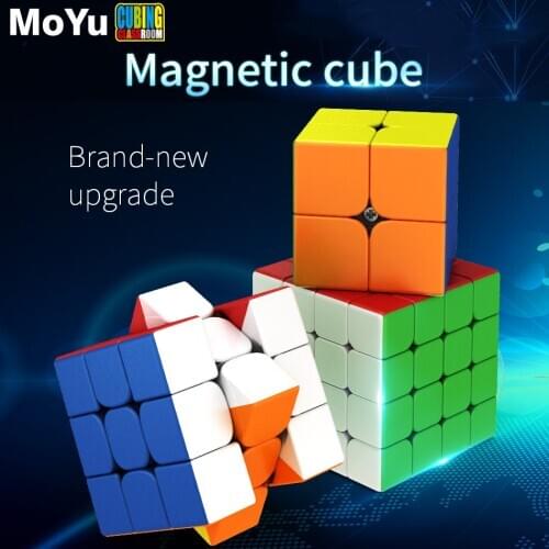 Moyu RS4M 2020 Magic Cube Magnetic Moyu RS4 M 4x4 Cubo Magico RS3 M 3x3x3 Cube RS2 M 2x2x2 Puzzle Toys for Children Gift
