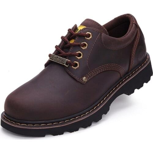 2021 Mens Shoes Genuine Leather Luxury Mens Casual Shoes Breathable Comfortable Hiking Shoes Men Soft Non-slip Size