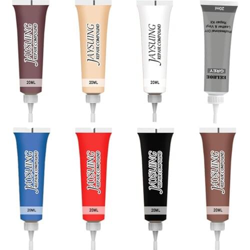 8 color Car Care Liquid Leather Repair Kit Auto Complementary Paste Car Seat Sofa Coat Hole Scratch Cracks Polish Paint Care