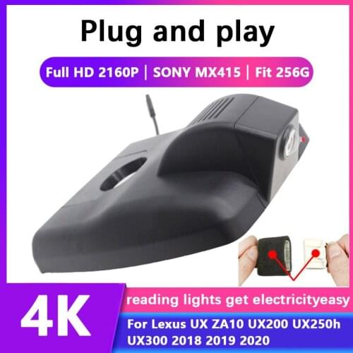 New ! 2160P Easy Installation Car DVR Wifi Dash Cam 4K Video Recorder Camera For Lexus UX ZA10 UX200 UX250h UX300 2018 2019 2020