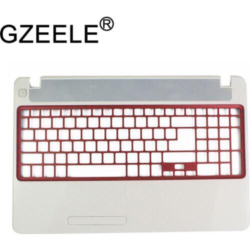 GZEELE NEW for Gateway NV52L NV56R NV52L06U White 15.6" Laptop Upper Case Palmrest Keyboard Bezel Cover