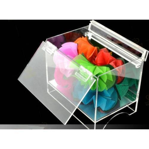 Crystal Box Appearing Flower Transparent Box Acrylic Material - Stage Magic Tricks,Fire Magic,Close Up,Accessories,Props