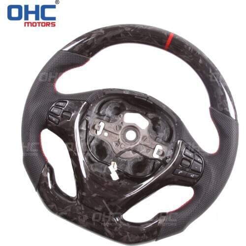 100% Real Carbon Fiber Steering Wheel compatible for F20 F22,F23 & F45 F30,F31 F32,F33,F36 F87 M2,F80 M3,F82 F83 M1 M2 M3 M4