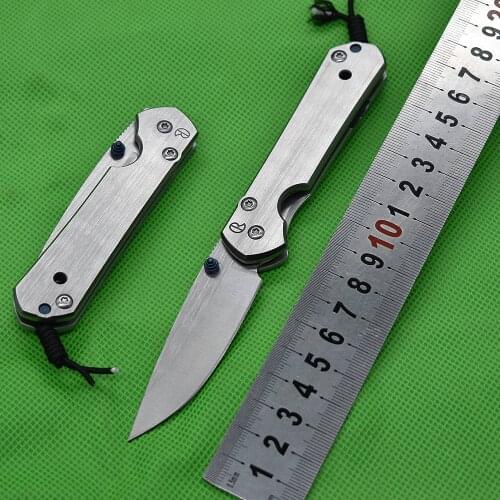 M390 Blade CR Mini Folding Knife EDC Titanium Alloy Handle Tool Outdoor Hunting Portable Peeling Knifes Pocket Military Knife