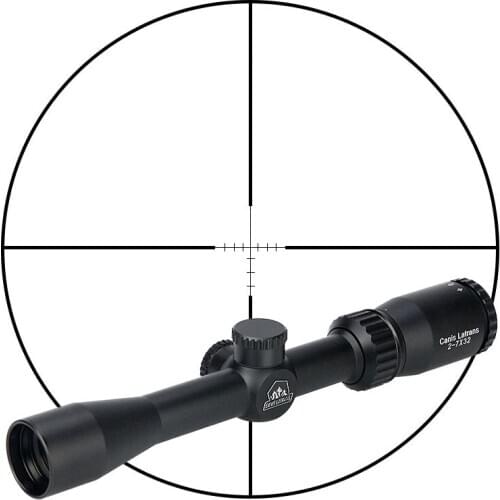 Tactical 2-7x32 riflescope crosshair scope optics reticle elevation/windage adjustment for hunting HK1-0303