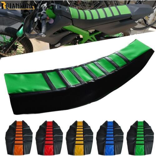 Universal Motorcycle Dirt Bike Rubber Striped Soft-Grip Gripper Seat Cover For Yamaha DT230LANZA 97-99 Kawasaki KX250F 2004-2018