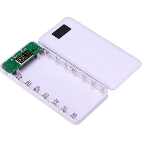 Newest Power Bank Nesting Solderless Handwork LED Display Screen 7x18650 Power Bank DIY Shell for Mobile Charger