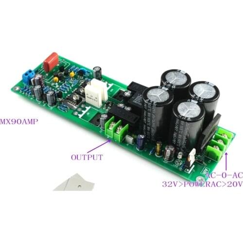 1pc MX90 Mono Power Amplifier Finished Board with Rectifier Power Protection Relay ONSEMI0302G 0281G by LJM