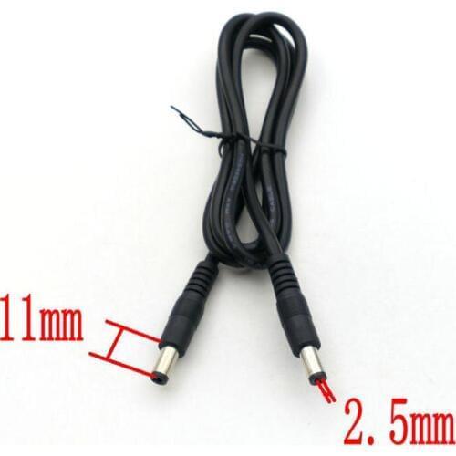 10pcs DC Power Cable 5.5x2.5mm Male To 5.5x2.5mm Male M/M Connector Socket Plug
