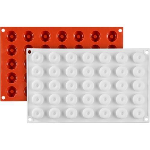 35 Donuts Silicone Cake Mold for Chocolate Candy Jelly Pudding Cakes Dessert Bakeware Decorating Moulds Kitchen Baking Tools