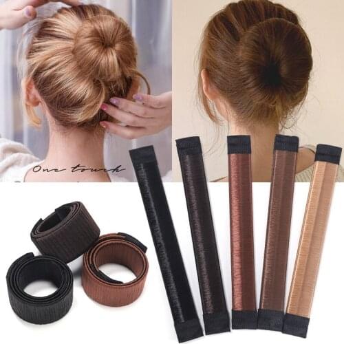 Hair Accessories Synthetic Wig Donuts Bud Head Band Ball French Twist Magic DIY Tool Bun Maker Sweet French Dish Made Hair Band