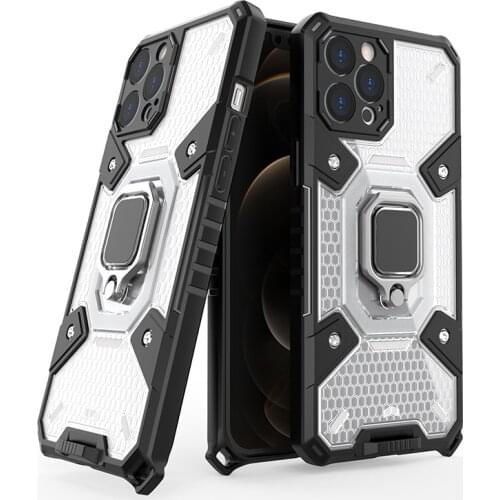 Armor Camera Protection Phone Case For iPhone 12 11 Pro XS Max Mini XR X Magnetic Ring Holder Stand Cover For iPhone 12 11 Pro