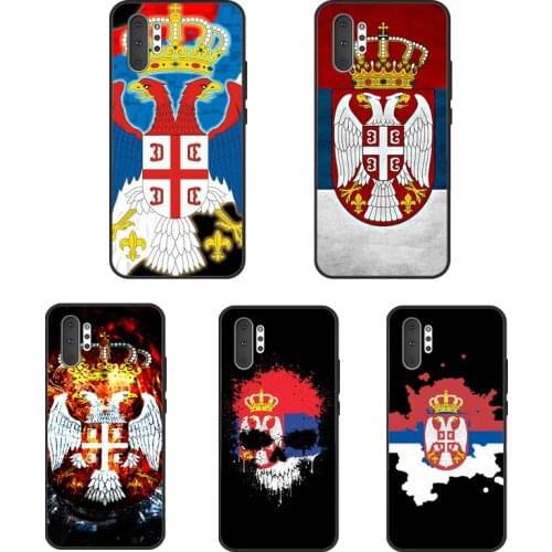 Serbia Flag For Samsung Galaxy S20 FE S8 S9 S10 Plus S10e Note 10 Plus Note 20 S21 Ultra Phone Case