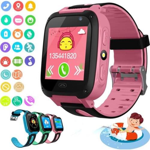 Camera watch call Kids Smart Watch for children SOS Waterproof Smartwatch Clock SIM Card Location Tracker Child Watch Boy Girls