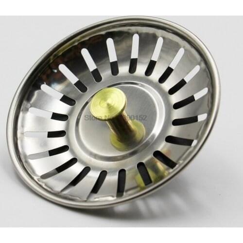 DHL 200pcs Stainless Steel Kitchen sink Strainer Stopper Waste Plug Sink Filter filter bathroom hair catcher