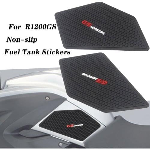 For BMW R1200GS R 1200 GS ADV Adventure 2004 - 2013 Motorcycle Non-slip Side Fuel Tank Stickers Waterproof Pad Rubber Sticker