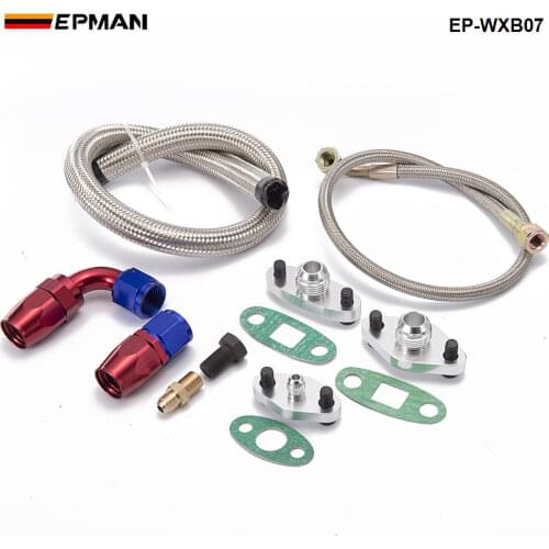 For Toyota Supra 1JZGTE 2JZGTE 1JZ/2JZ Single Turbo Oil Feed Line Flange Kit EP-WXB07