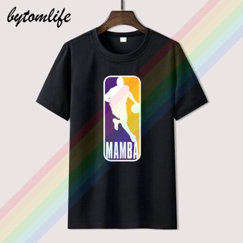 Kobe bryant mamba purple gold t-shirt mens womens 100% cotton short sleeves tops tee printed Crewneck casual t-shirt